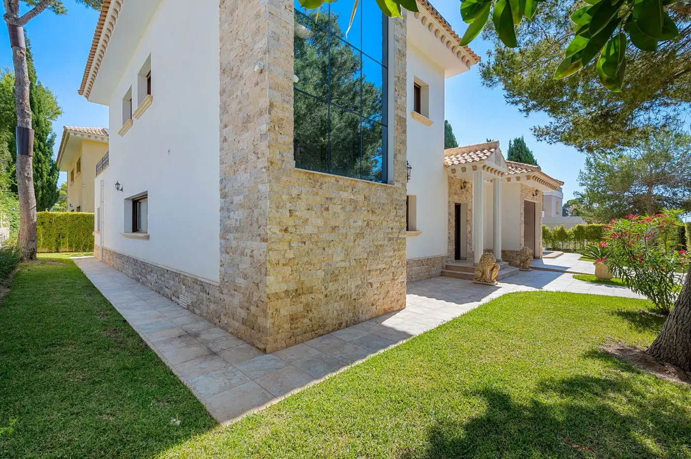 Vista exterior de Finca rústica en venda en Orihuela amb Aire condicionat, Jardí privat i Terrassa