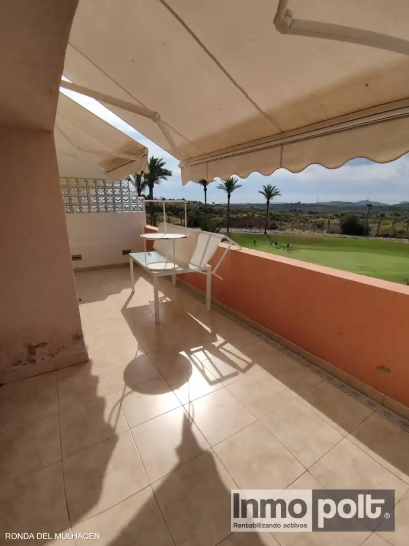 Terrasse von Wohnung zur Miete in Vera mit Klimaanlage, Heizung und Privatgarten