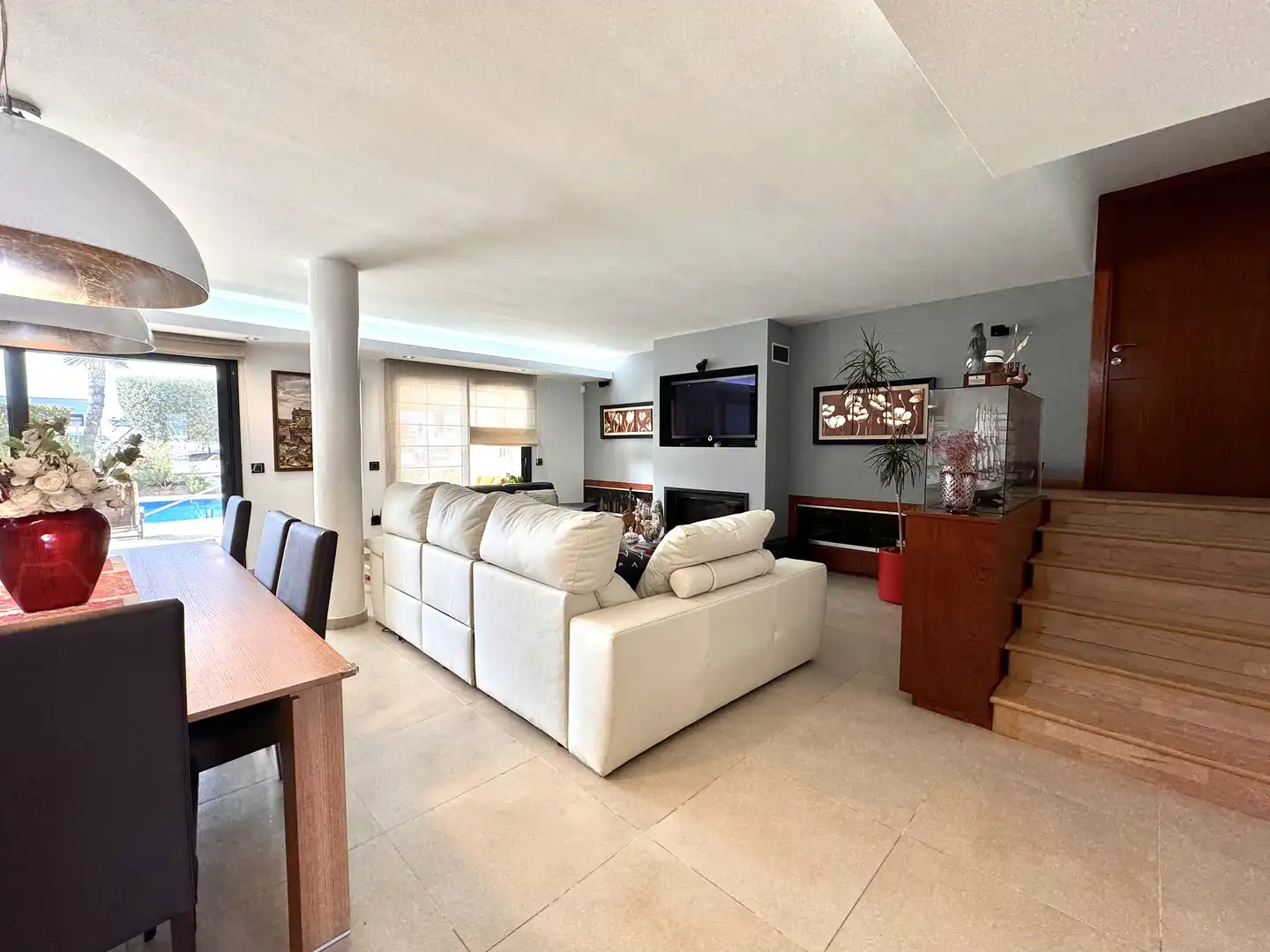 Living room of Houses for sale in Roses  with Heating, Terrace and Storage room