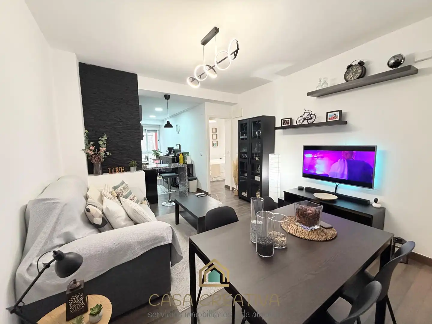 Sala de estar de Piso en venta en Alzira con Aire acondicionado, Calefacción y Amueblado