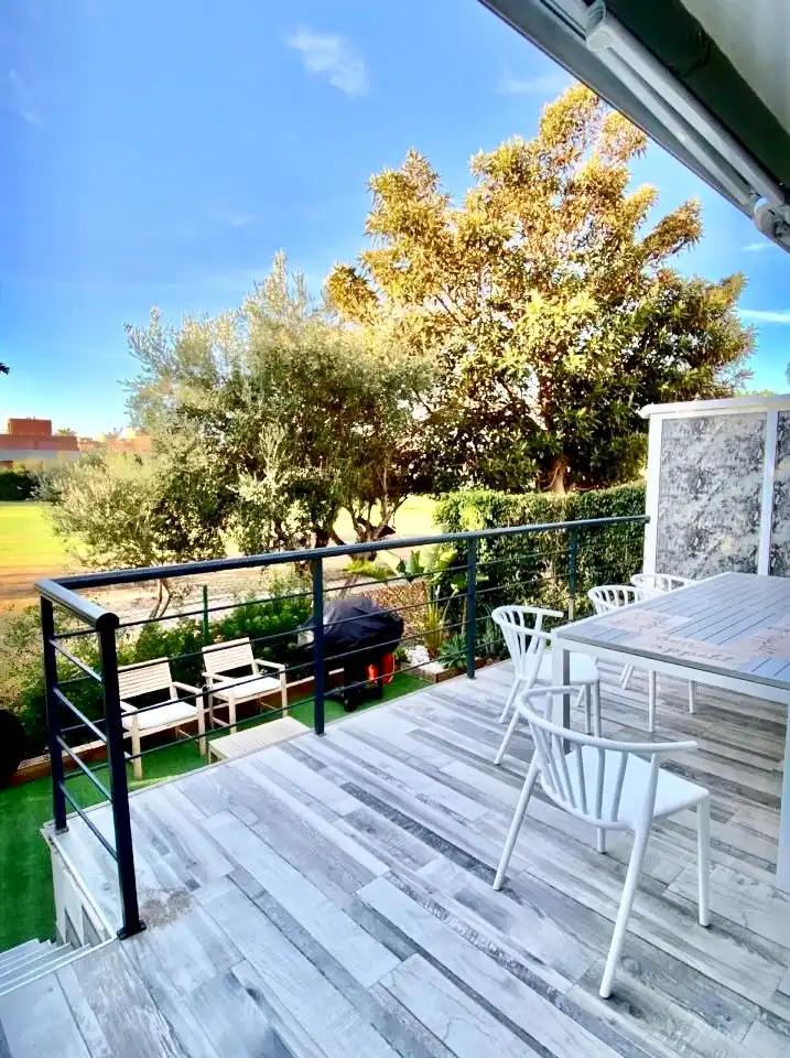Terrassa de Casa adosada en venda en Alicante / Alacant amb Aire condicionat, Calefacció i Jardí privat