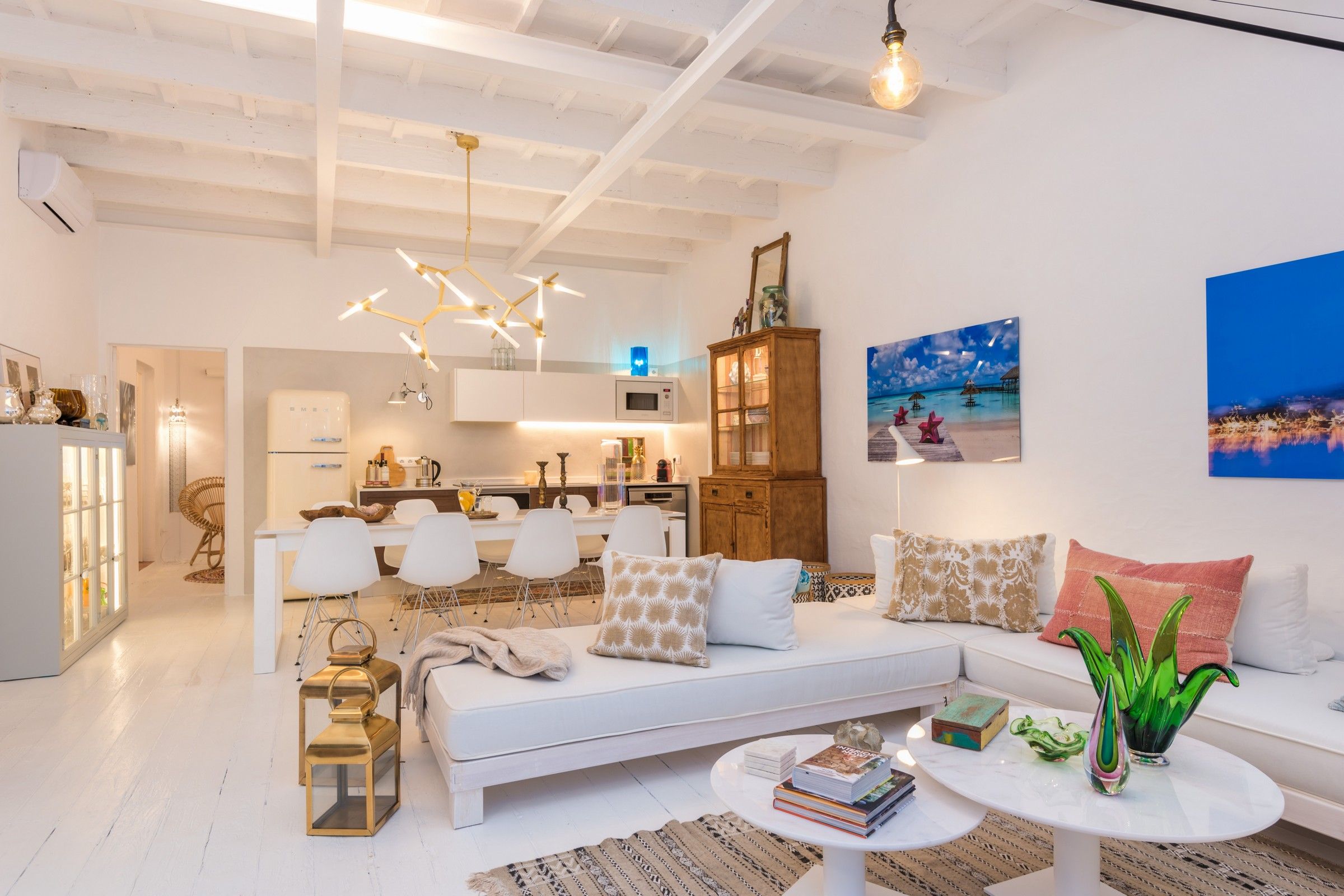 Living room of House or chalet for sale in Es Migjorn Gran  with Air Conditioner and Terrace