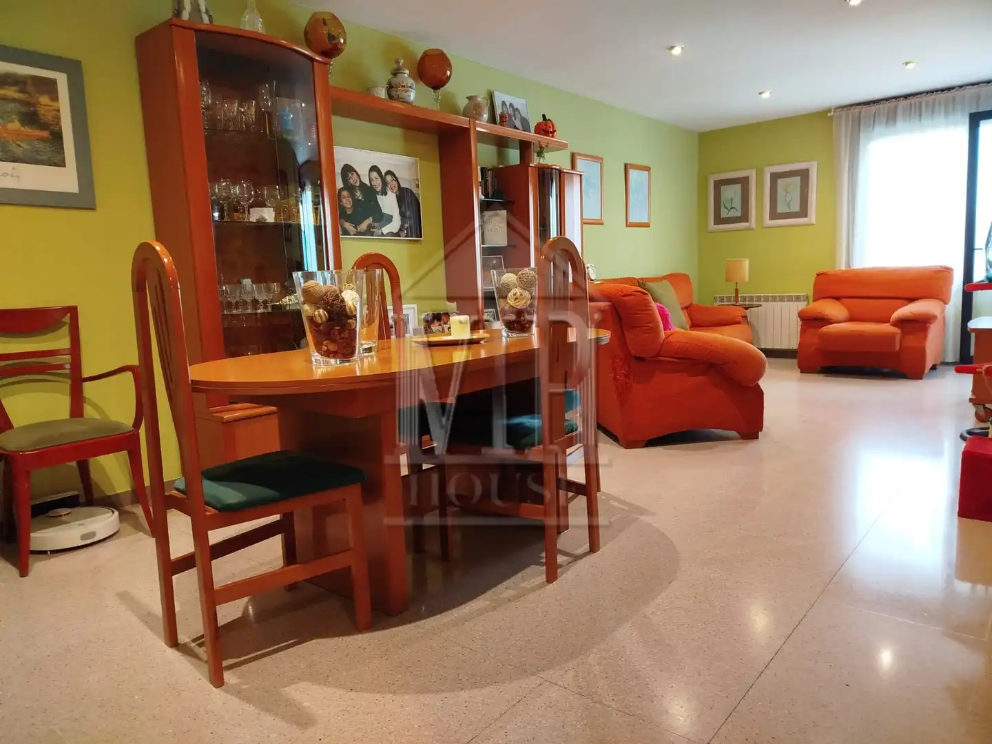 Living room of Flat for sale in Badalona  with Heating, Storage room and Furnished