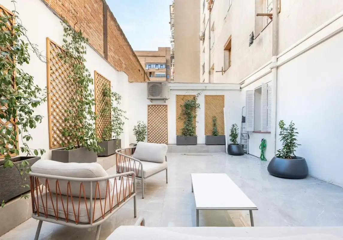 Terrasse von Erdgeschoss zur Miete in Madrid mit Klimaanlage, Heizung und Terrasse