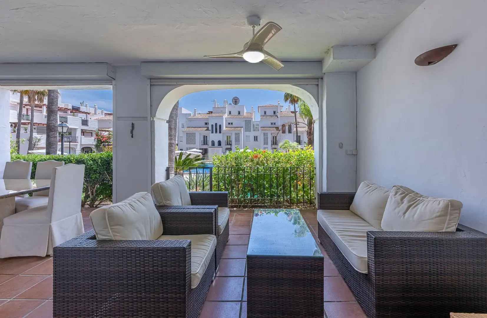 Terraza de Apartamento en venta en Marbella con Aire acondicionado, Jardín privado y Trastero