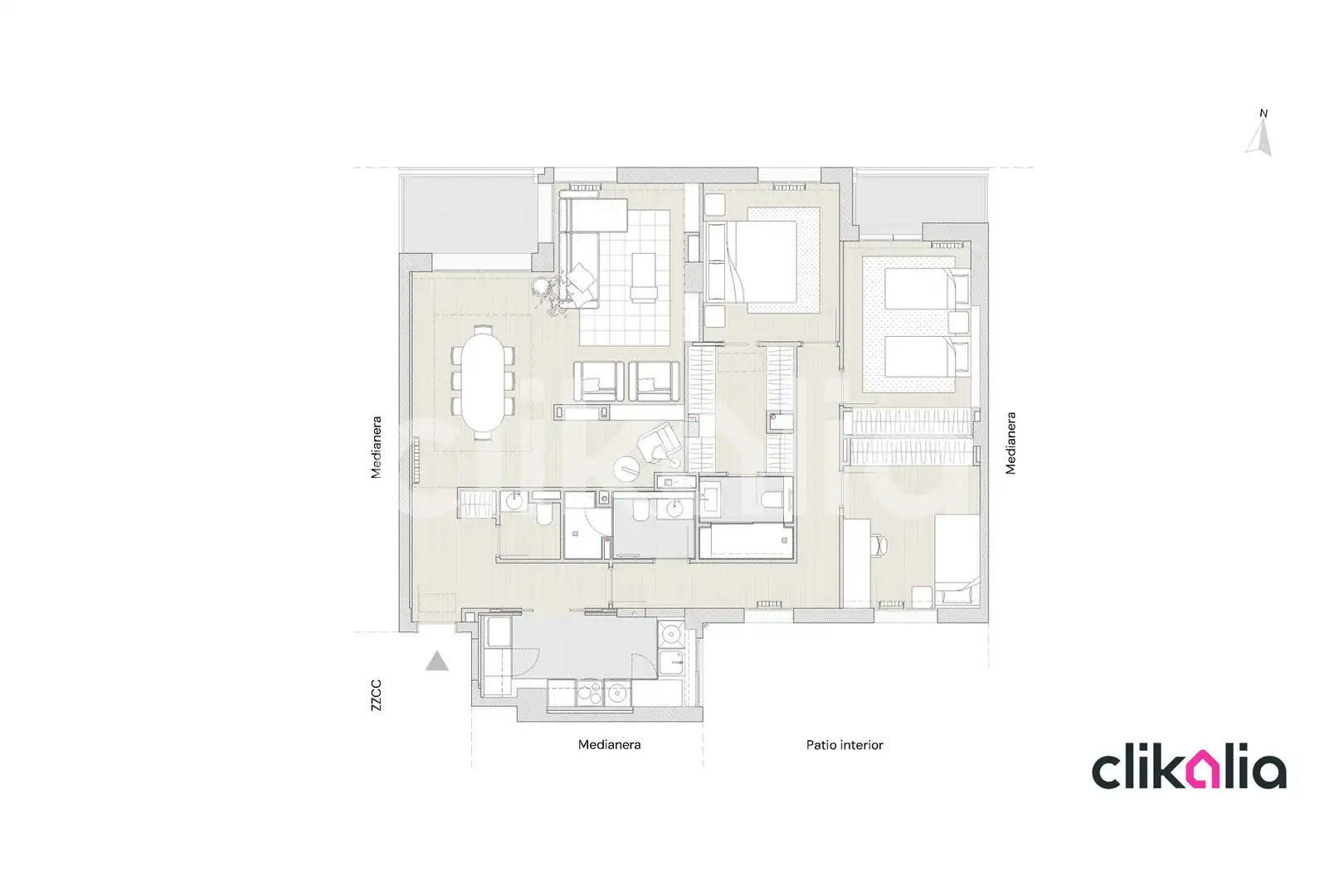 Wohnung zum Verkauf in Madrid mit Klimaanlage, Heizung und Terrasse