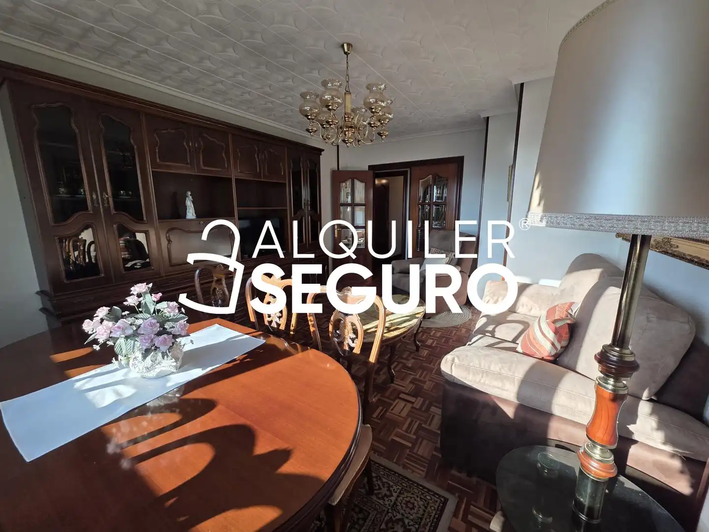 Living room of Flat for rent in Burgos  with Heating, Terrace and Furnished