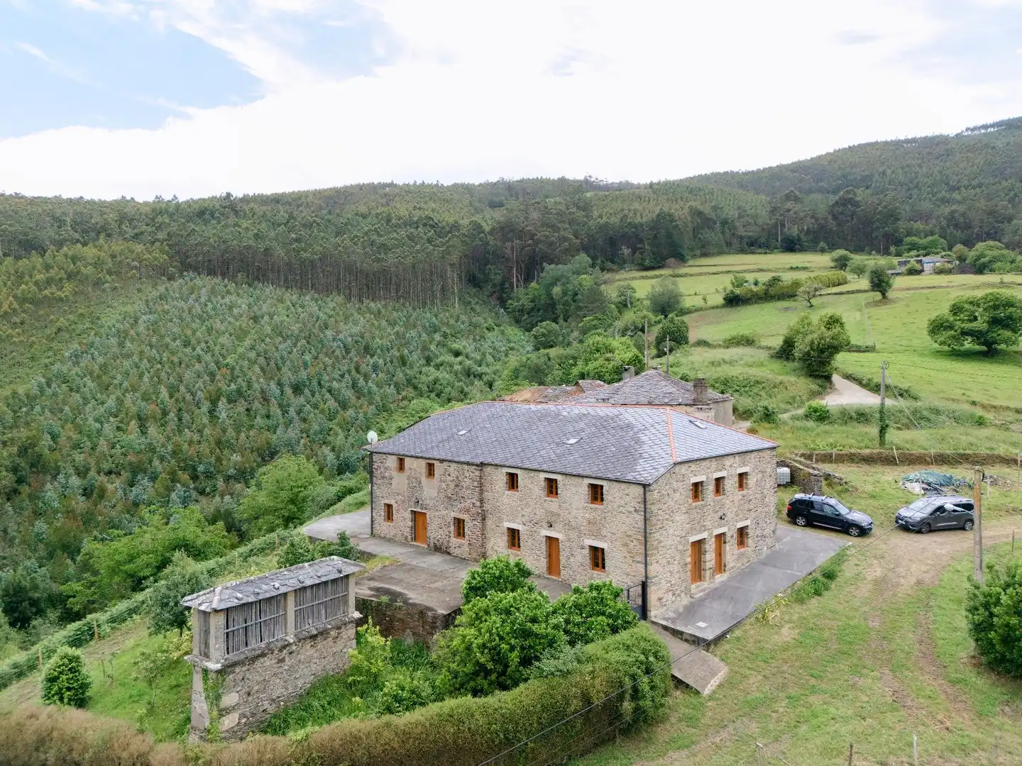 Vista exterior de Casa o chalet en venta en Ourol, Lugo
