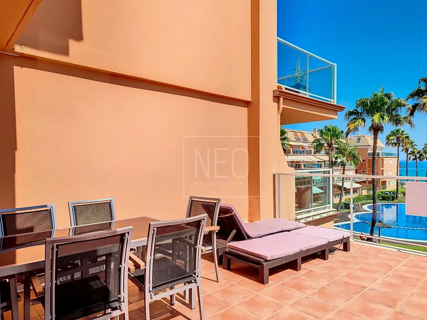 Terrace of Flat for sale in Dénia  with Air Conditioner, Private garden and Terrace