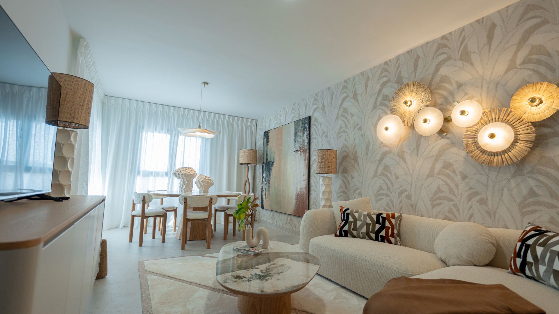 Living room of Planta baja for sale in Jávea / Xàbia  with Air Conditioner, Heating and Terrace