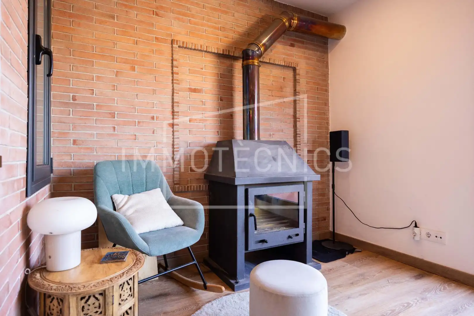 Sala de estar de Ático en venta en La Garriga con Calefacción y Terraza
