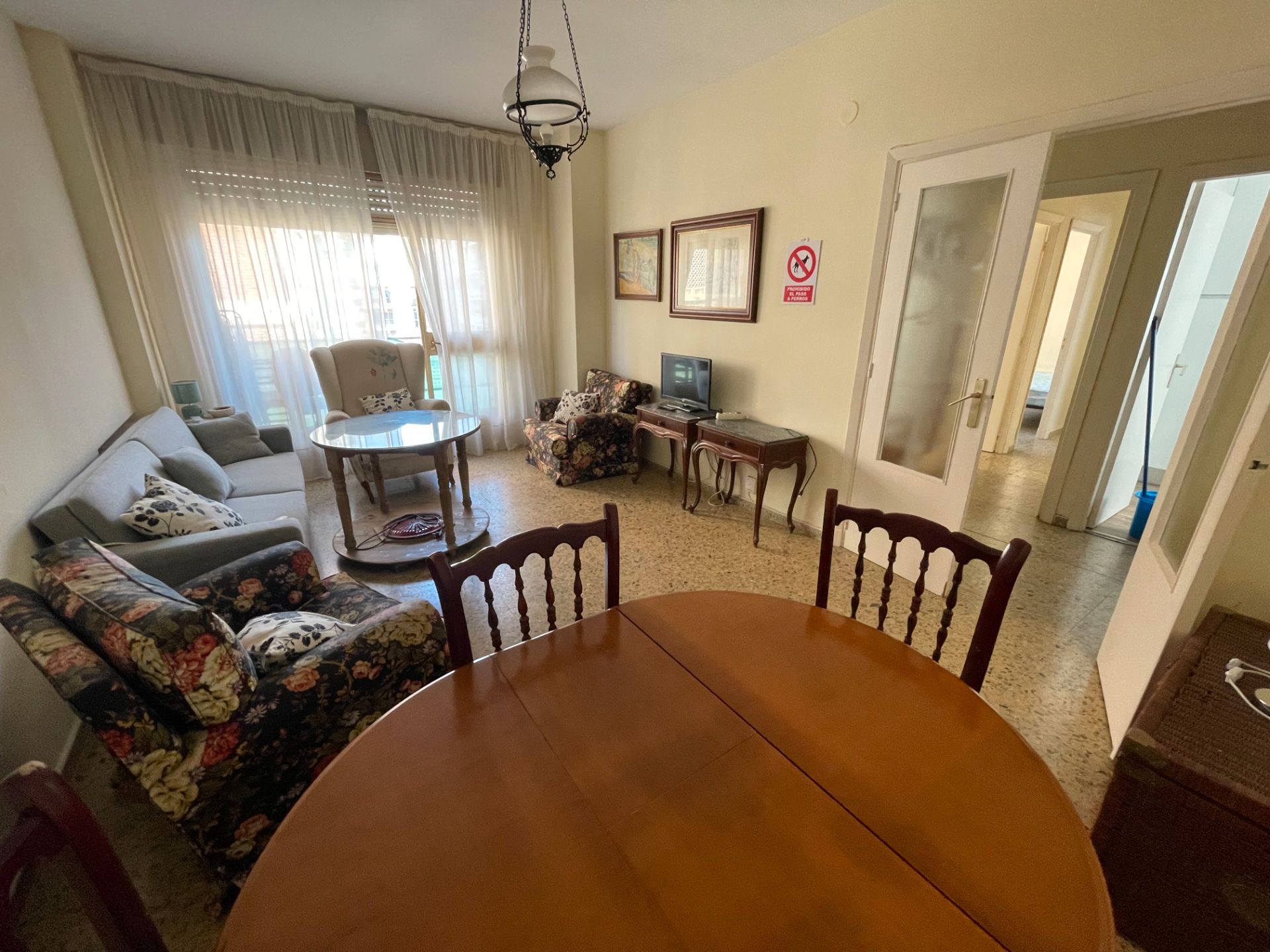 Dining room of Flat to rent in Badajoz Capital  with Heating, Terrace and Furnished