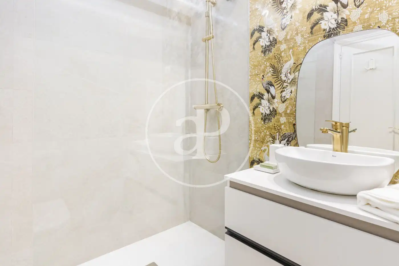 Bathroom of Flat for rent in Madrid  with Air Conditioner, Heating and Furnished
