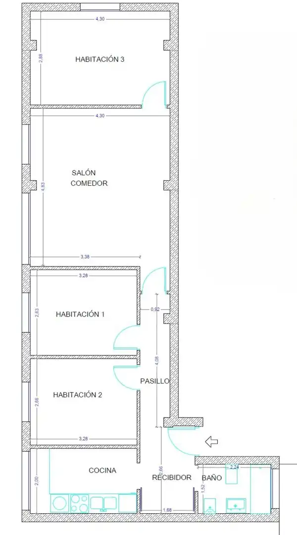 Piso en venta en Almería