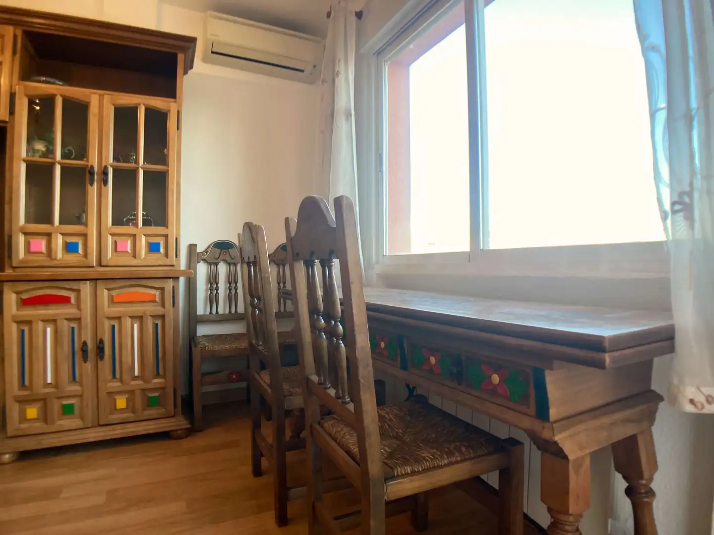Dining room of Flat for rent in Móstoles  with Air Conditioner, Heating and Parquet flooring