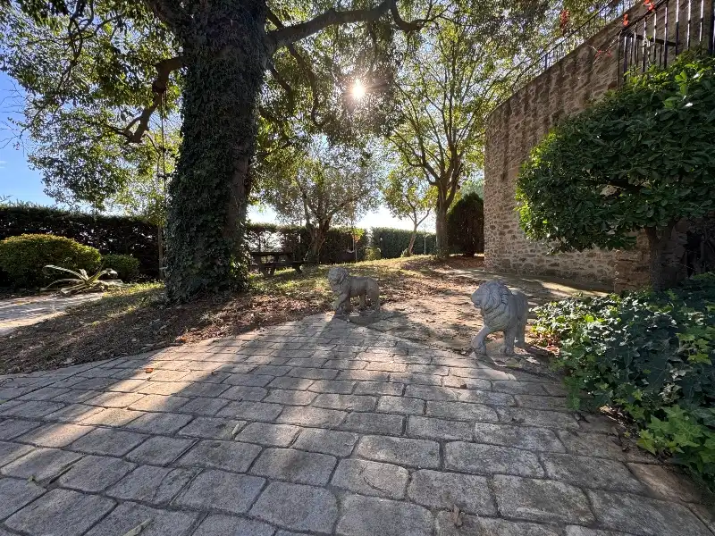 Terraza de Finca rústica en venta en Ullastret con Aire acondicionado, Calefacción y Jardín privado