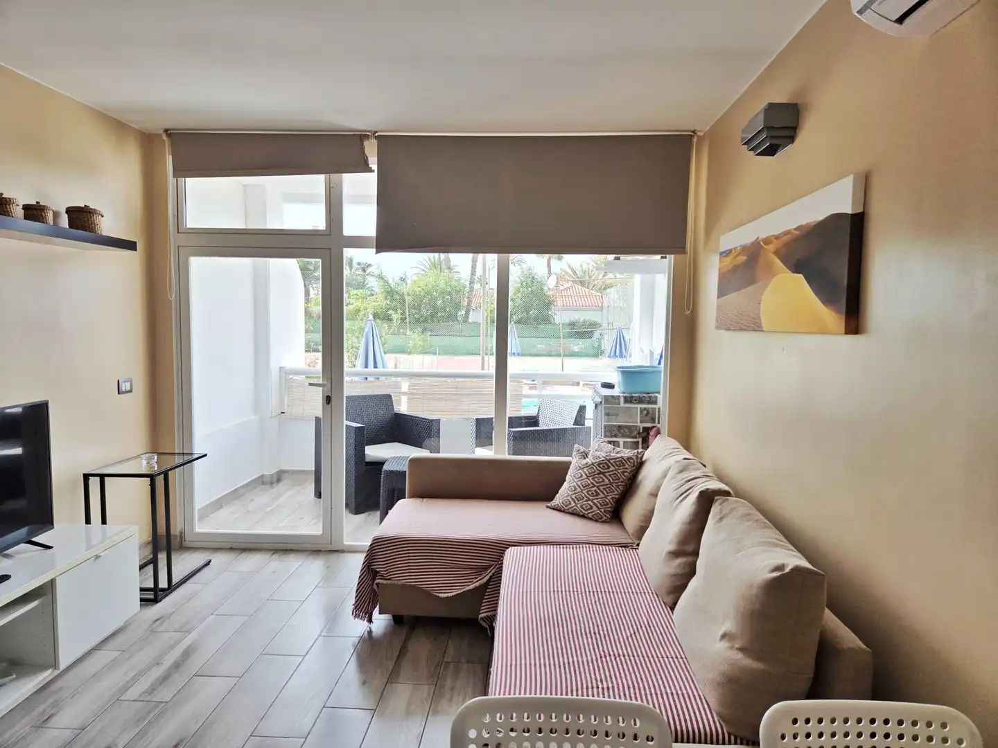 Sala de estar de Apartamento en venta en San Bartolomé de Tirajana con Aire acondicionado, Amueblado y Lavadora