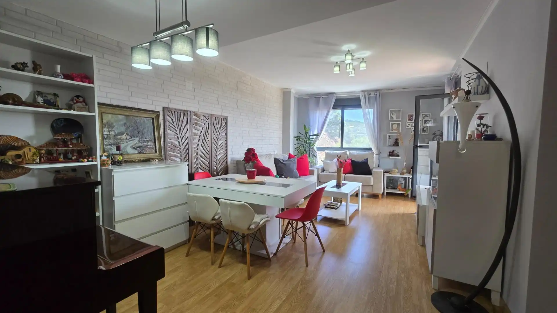 Living room of Flat for sale in Almenara  with Heating, Parquet flooring and Storage room