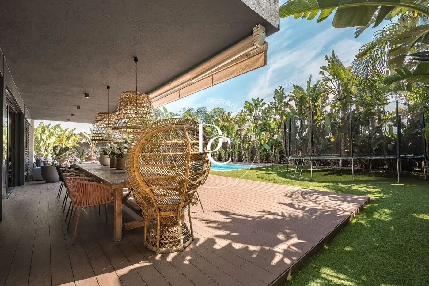 Terraza de Casa o chalet de alquiler en Sitges con Aire acondicionado, Calefacción y Jardín privado