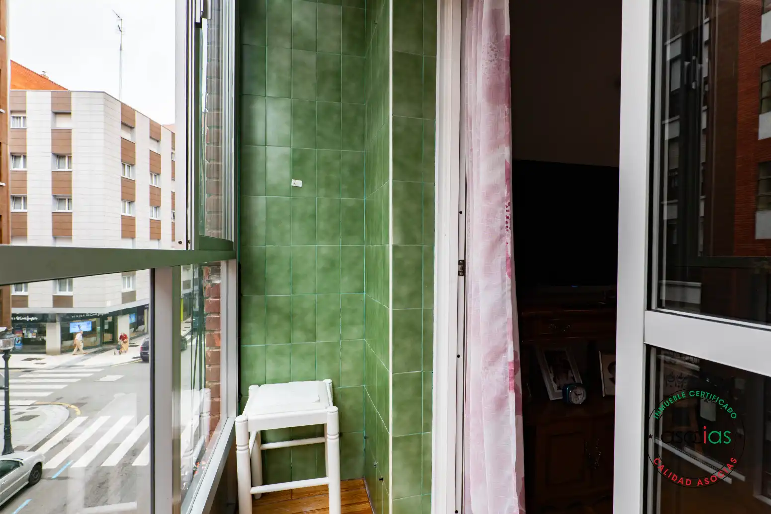 Balcony of Flat for sale in Gijón   with Heating and Terrace