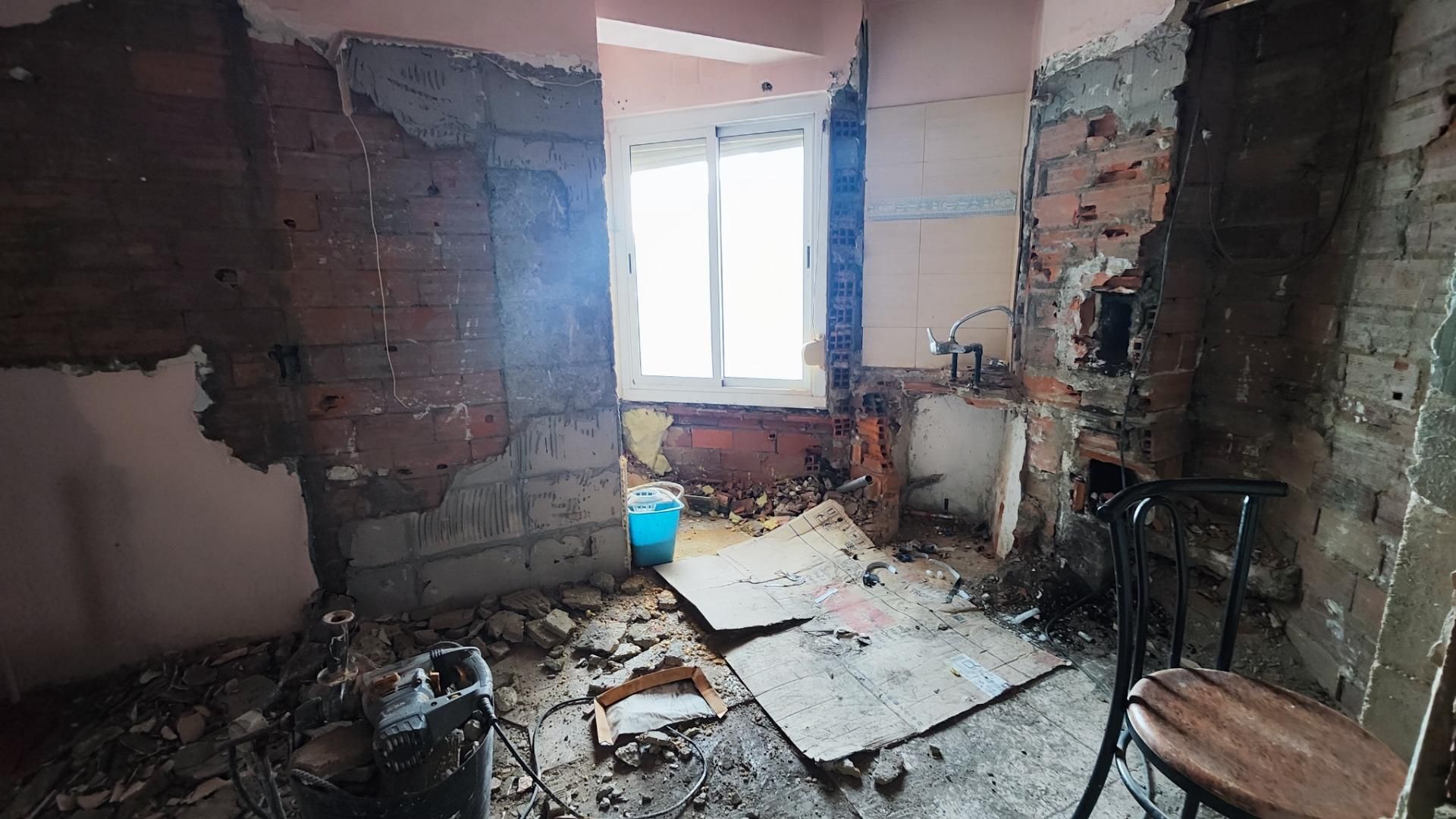 Cocina de Apartamento en venta en San Andrés del Rabanedo con Terraza