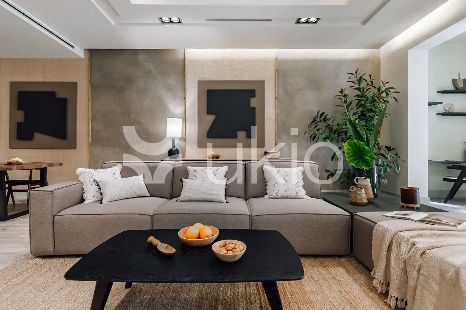 Wohnzimmer von Wohnungen zur Miete in Barcelona mit Klimaanlage, Heizung und Terrasse