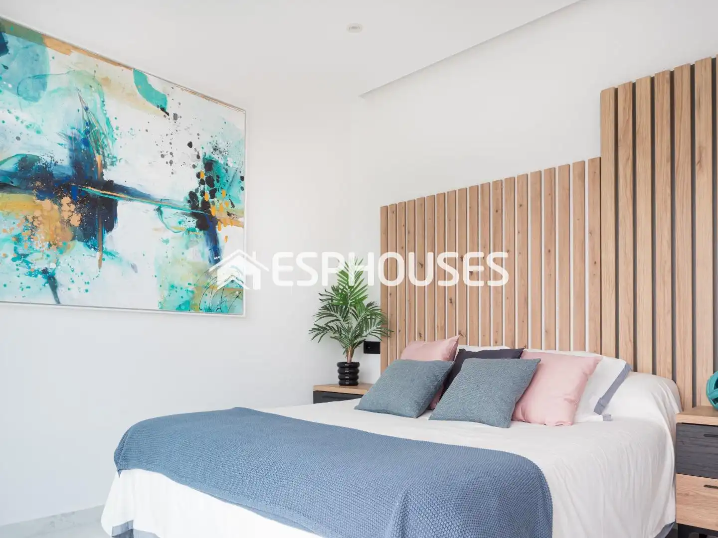 Habitación de Casa adosada en venta en San Pedro del Pinatar con Aire acondicionado, Terraza y Piscina