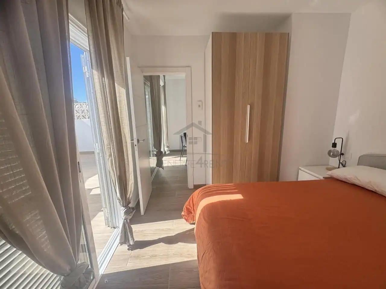Bedroom of Apartments for rent in Arona  with Air Conditioner, Terrace and Furnished