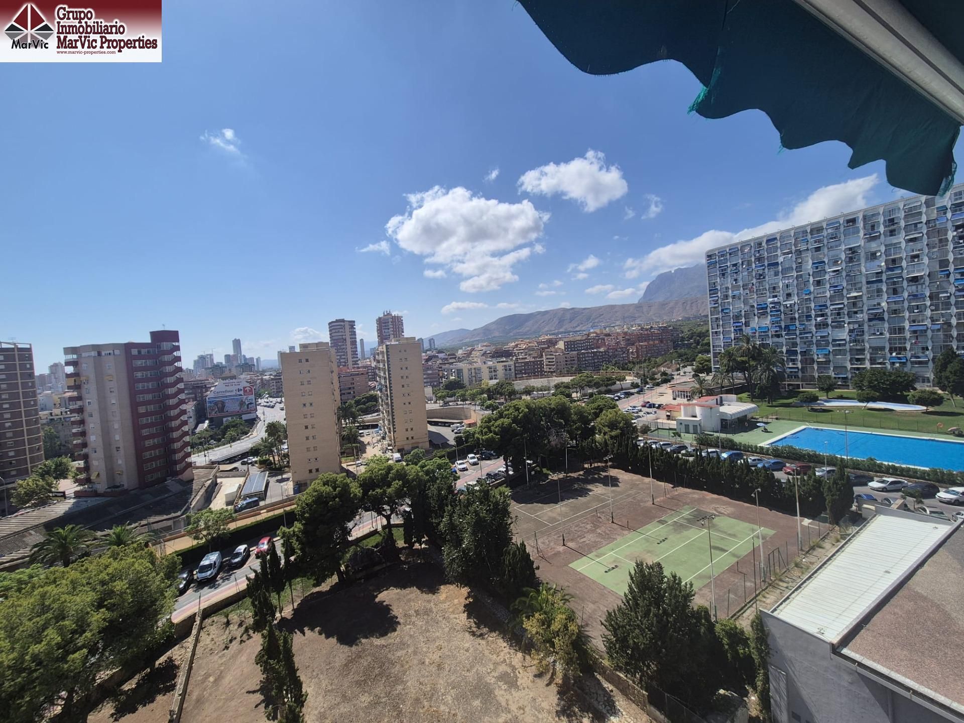 Vista exterior de Estudi en venda en Benidorm amb Jardí privat i Piscina comunitària