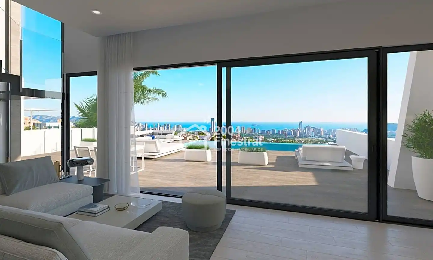 Sala de estar de Casa o chalet en venta en Balcón de Finestrat - Terra Marina