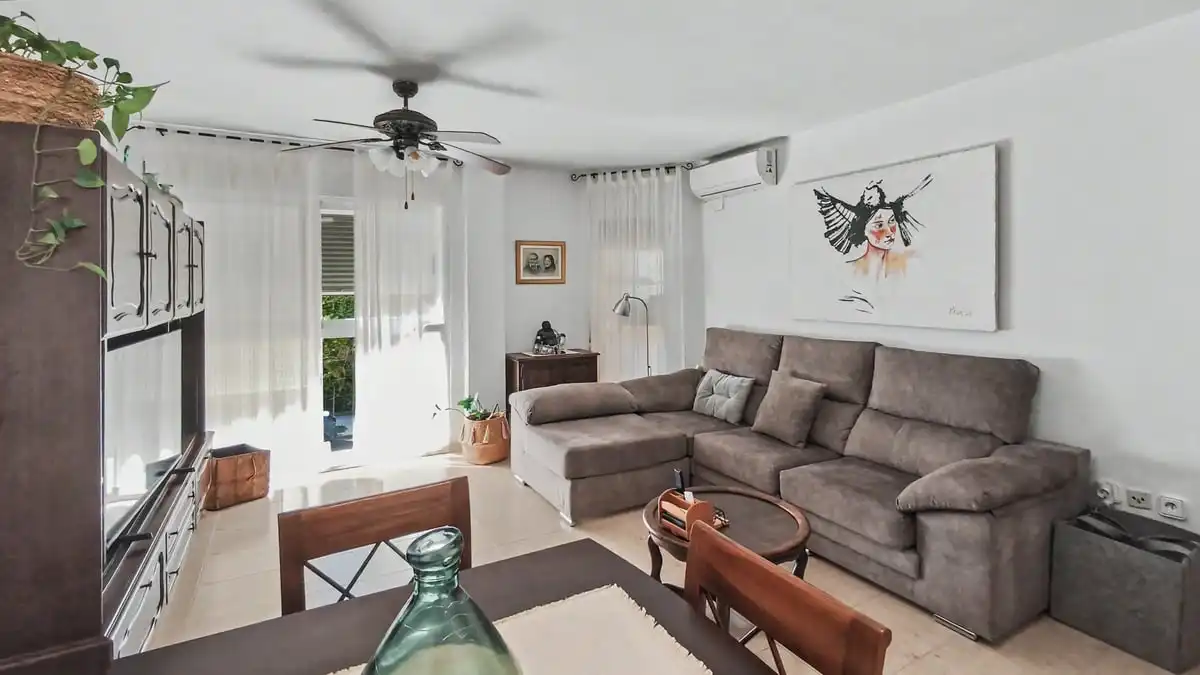 Living room of Flat for sale in Dénia  with Air Conditioner, Heating and Terrace