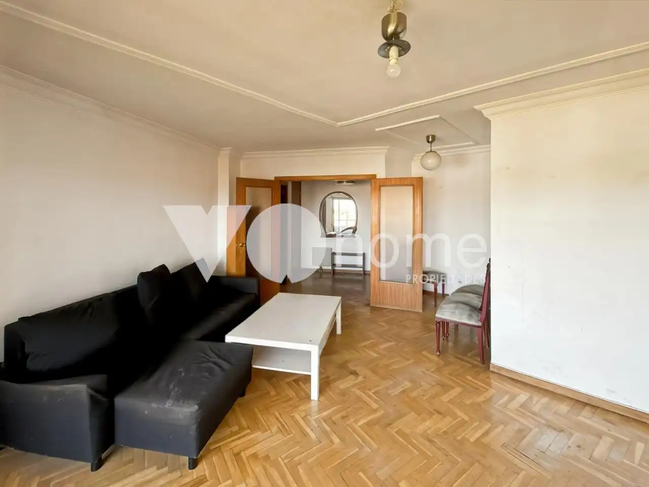 Sala de estar de Piso en venta en Madrid con Calefacción, Parquet y Terraza