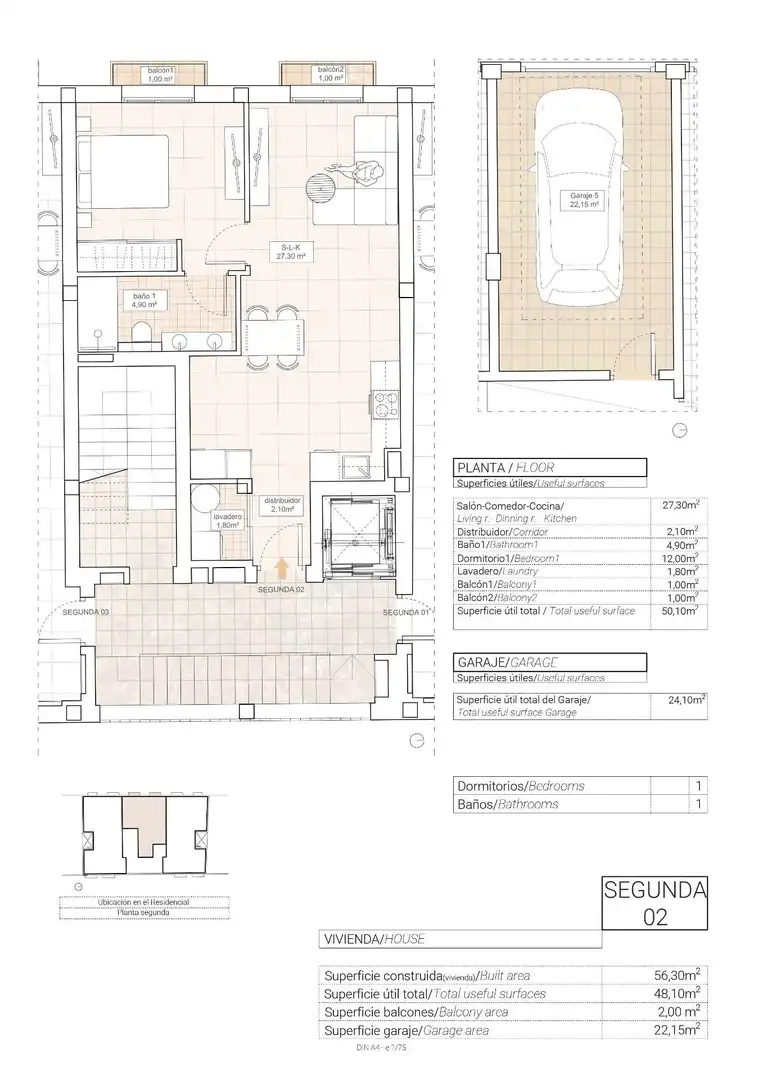 Apartament amb terrassa en venda a Hondón de las Nieves / El Fondó de les Neus, imagen 2