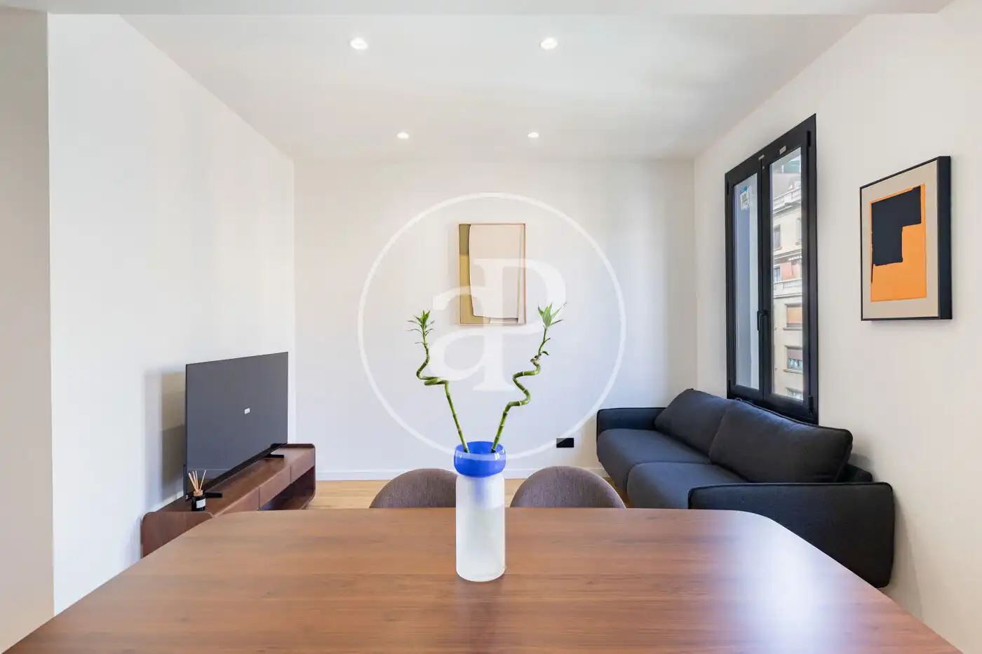 Sala de estar de Piso en venta en Barcelona con Aire acondicionado, Calefacción y Amueblado
