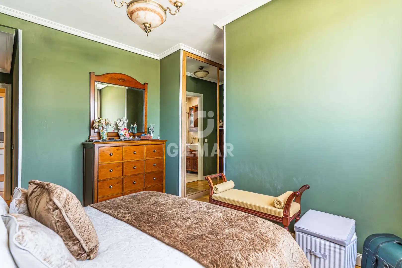 Bedroom of Flat for sale in Madrid  with Heating, Private garden and Storage room