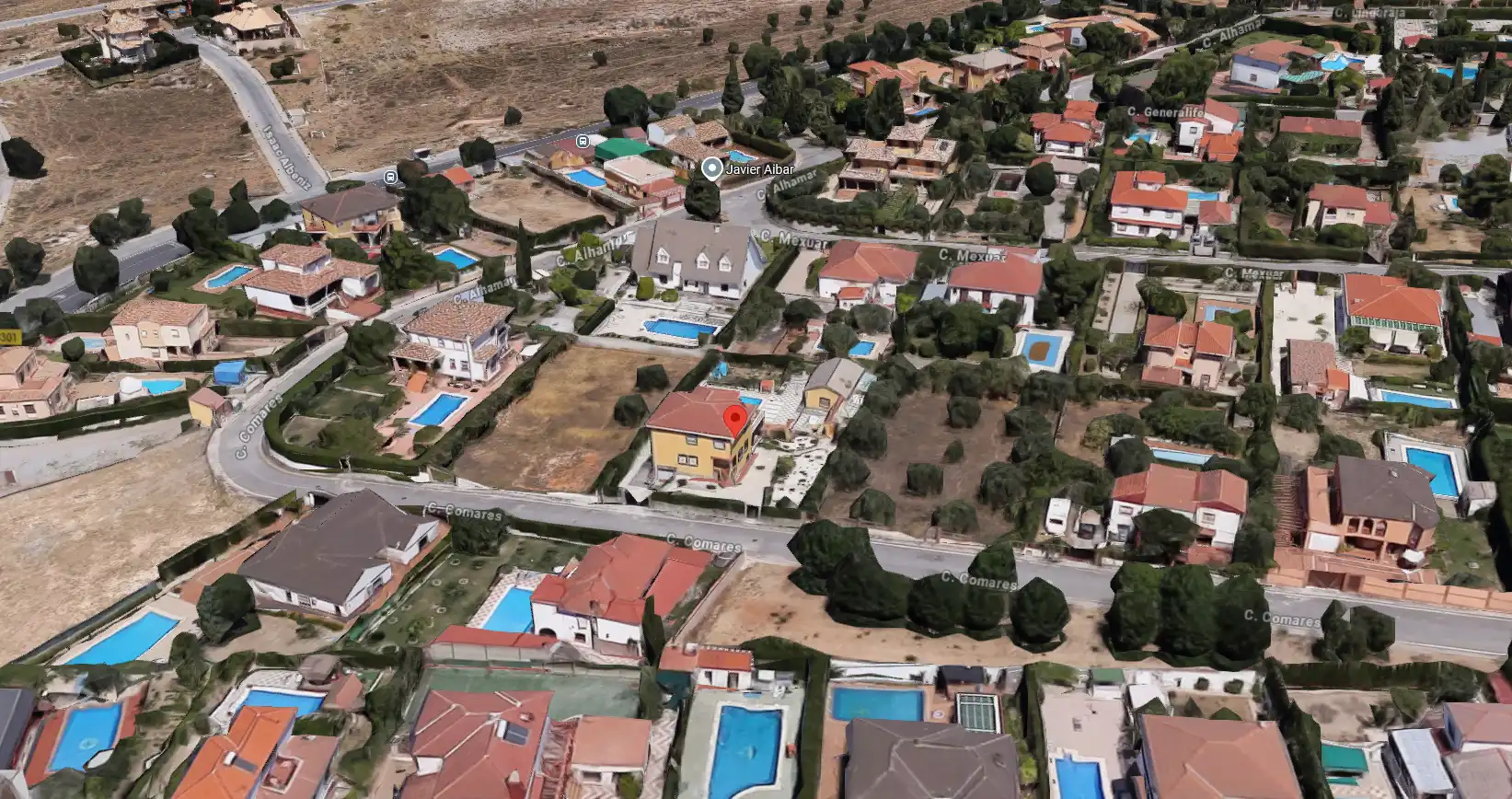 Vista exterior de Casa o xalet en venda en Villa de Otura amb Jardí privat, Terrassa i Piscina