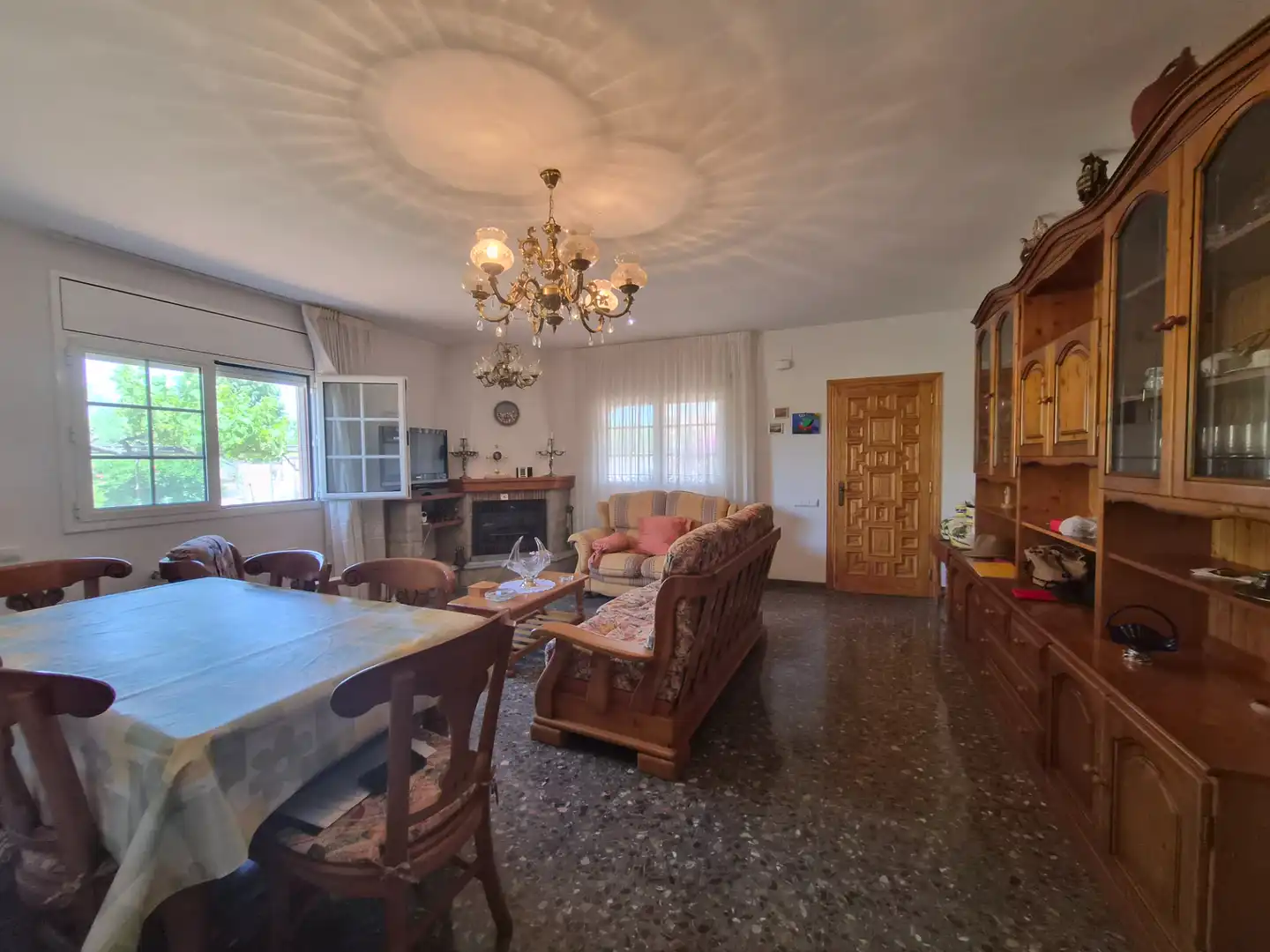 Living room of Houses for sale in Creixell  with Heating, Private garden and Terrace