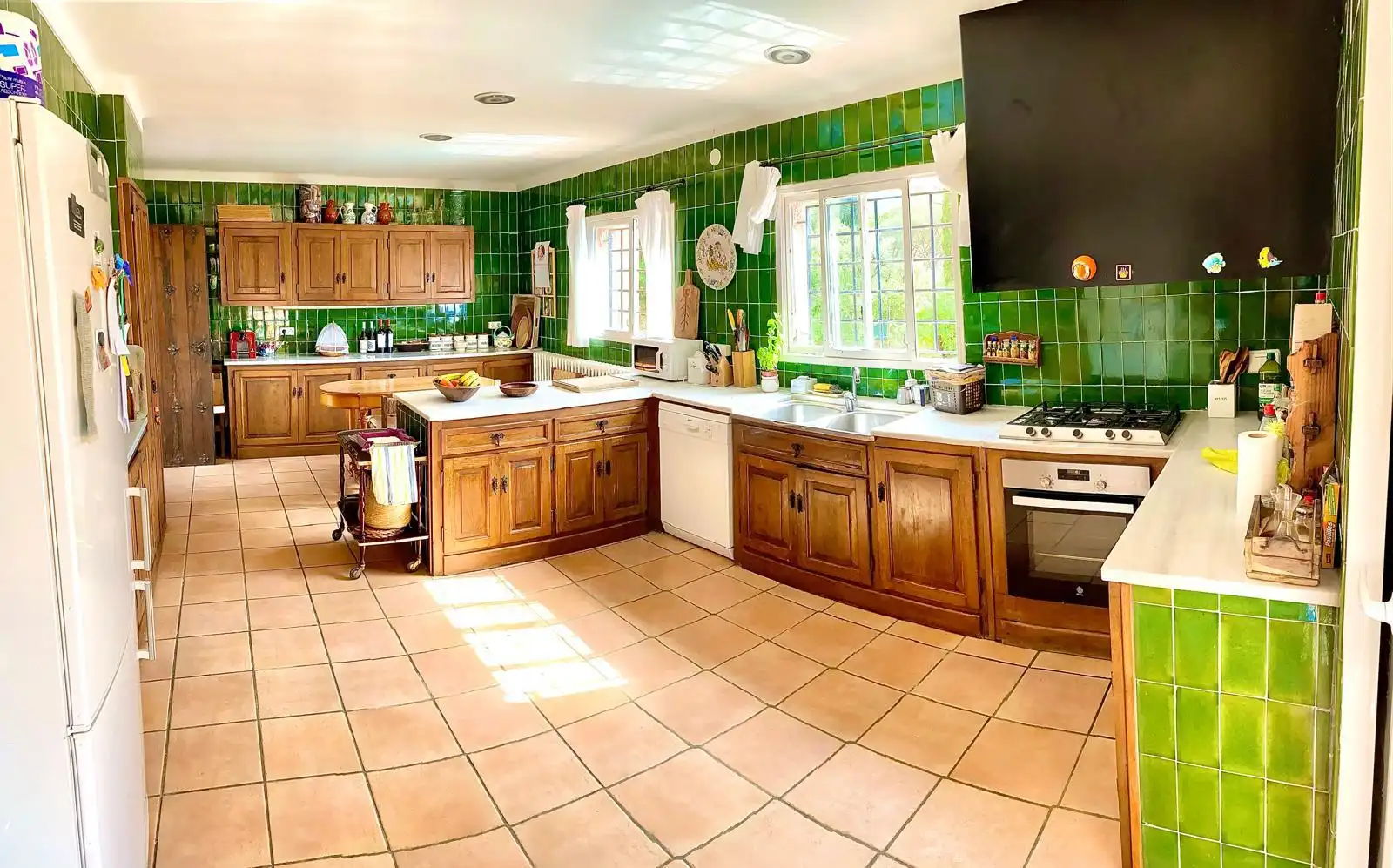 Cocina de Casa o chalet de alquiler en Santa Cristina d'Aro con Calefacción, Jardín privado y Terraza