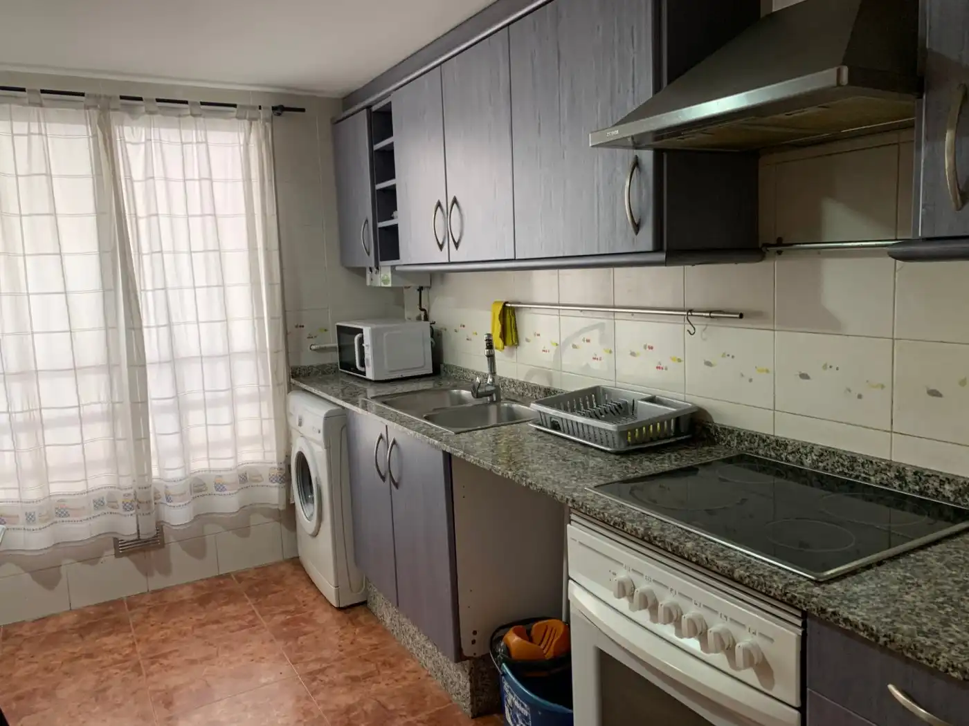 Küche von Wohnung zur Miete in Valencia mit Möbliert und Balkon