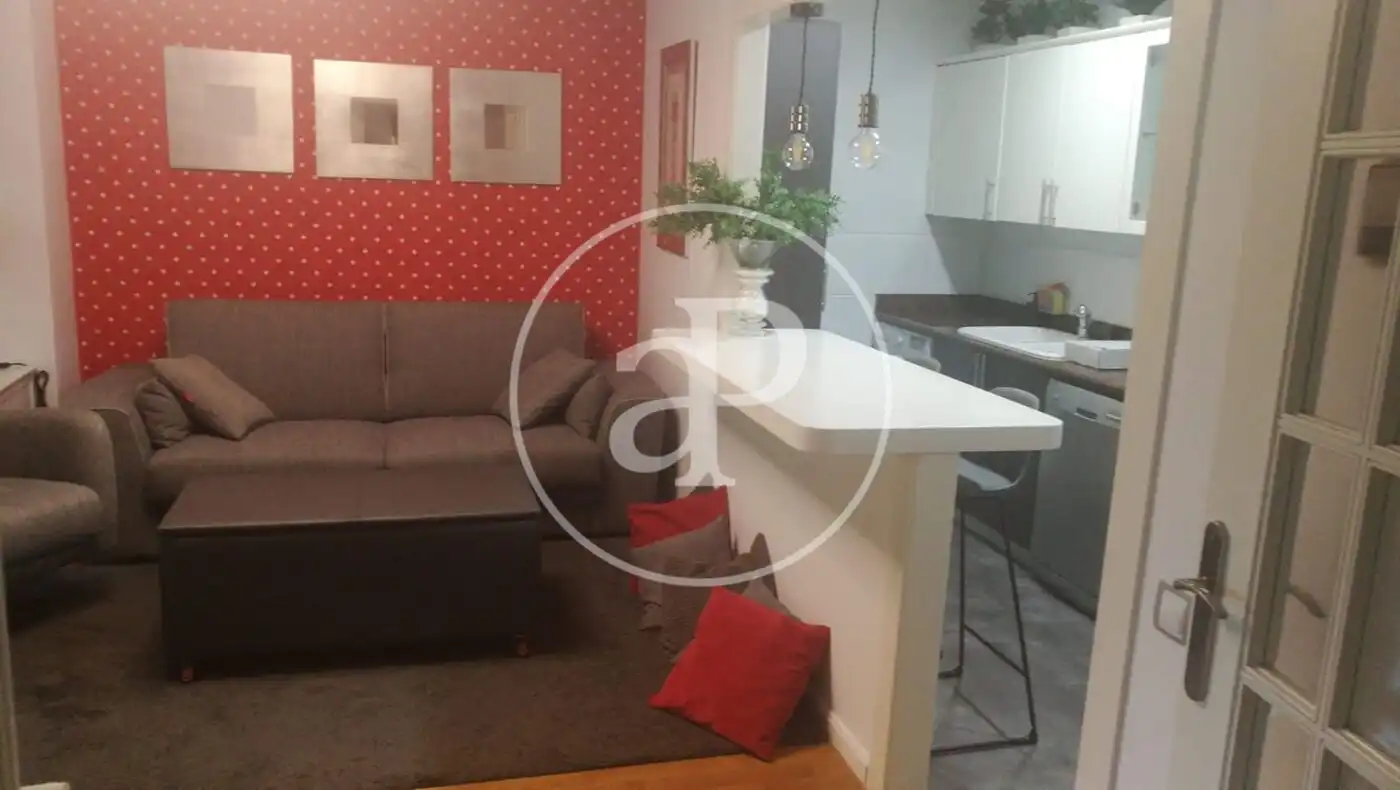 Küche von Wohnung zur Miete in Valencia mit Klimaanlage, Möbliert und Balkon