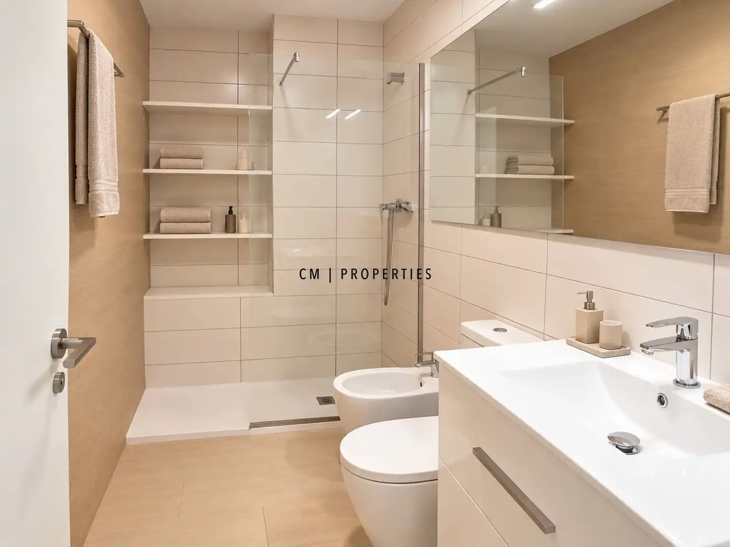 Baño de Piso de alquiler en Valencia con Aire acondicionado, Calefacción y Terraza