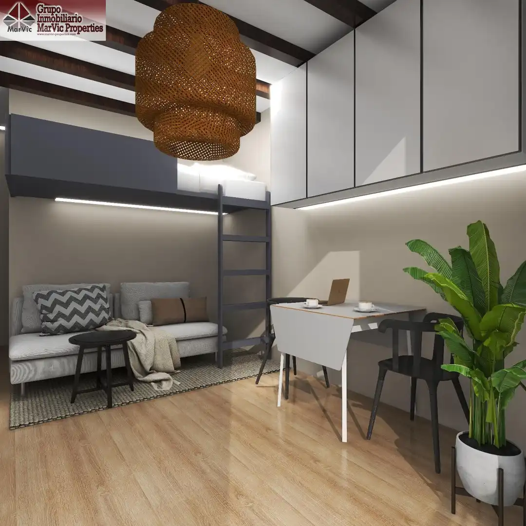 Sala de estar de Apartamento en venta en Villajoyosa / La Vila Joiosa con Aire acondicionado, Terraza y Amueblado