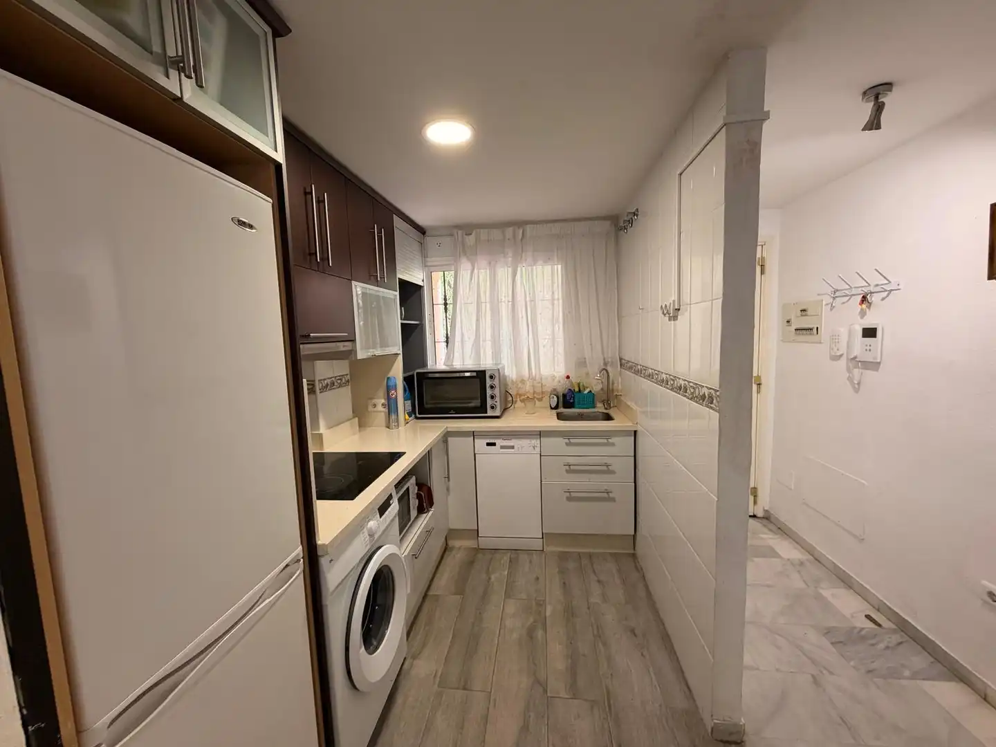 Kitchen of Flat for rent in Benalmádena  with Air Conditioner, Heating and Private garden