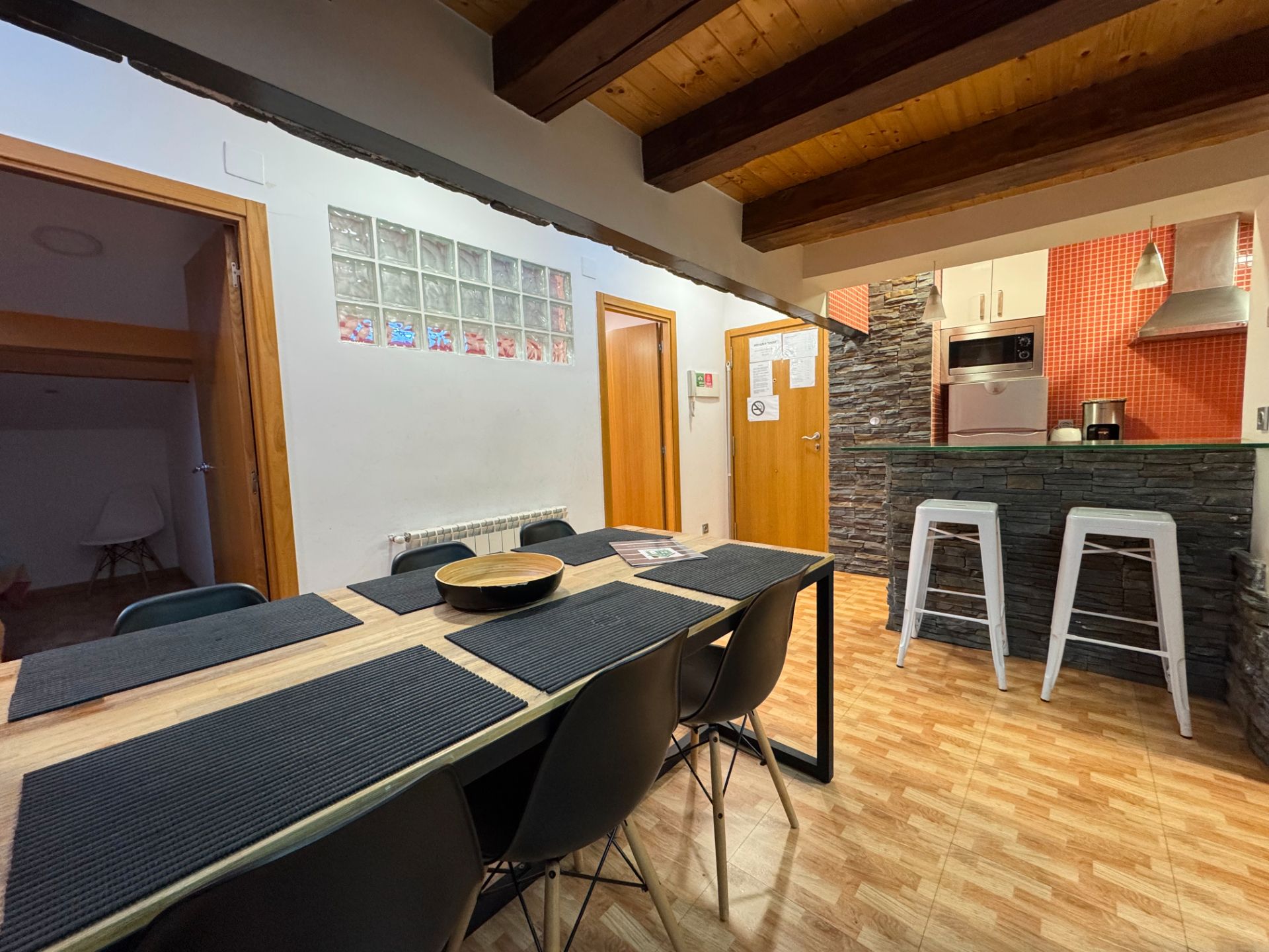 Dining room of Attic for sale in Jaca  with Terrace, Storage room and Furnished