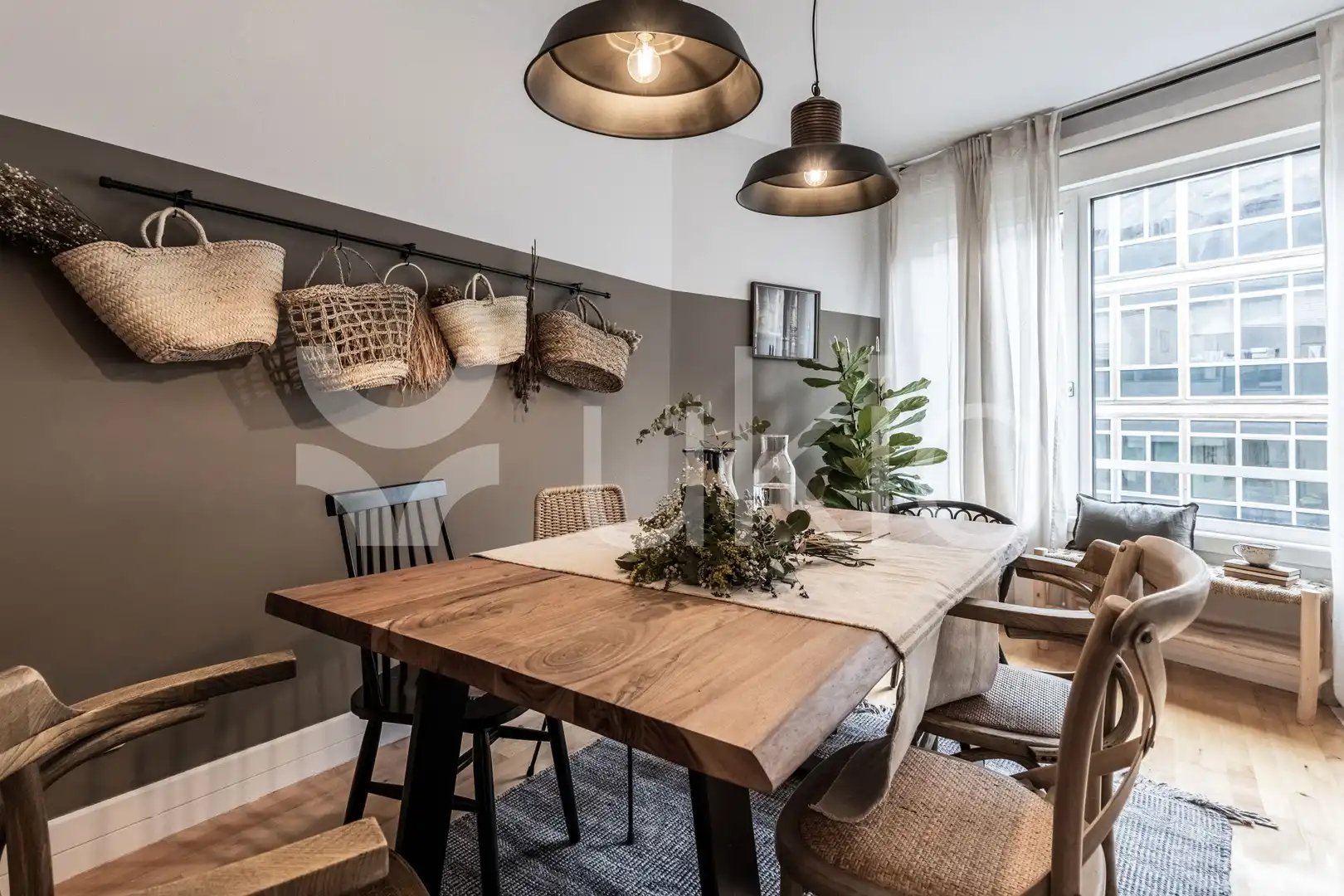 Comedor de Apartamento de alquiler en Madrid con Aire acondicionado, Calefacción y Terraza