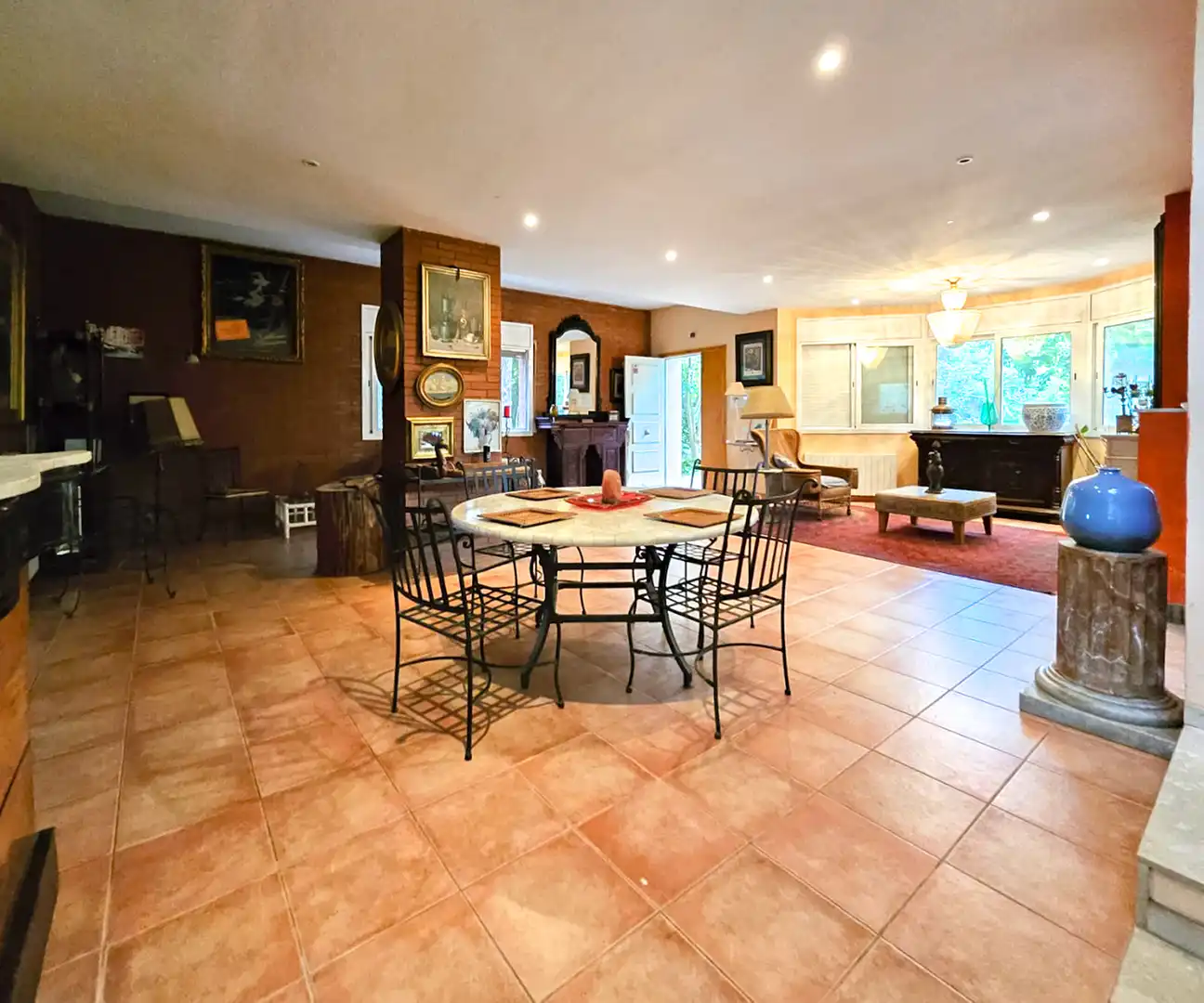 Dining room of Houses for sale in Sant Cugat del Vallès