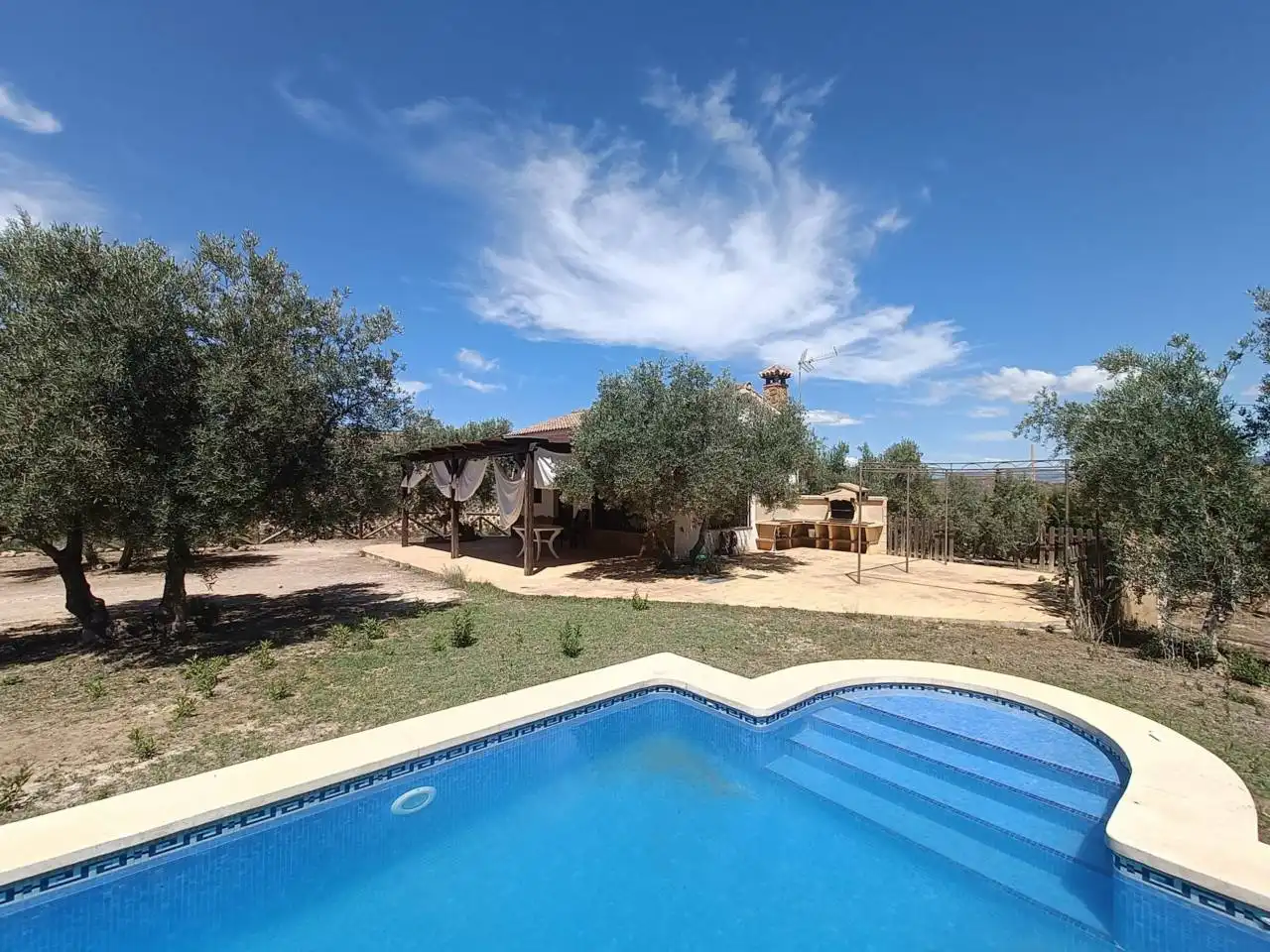 Swimming pool of Country homes for sale in Moraleda de Zafayona  with Private garden, Swimming Pool and Furnished