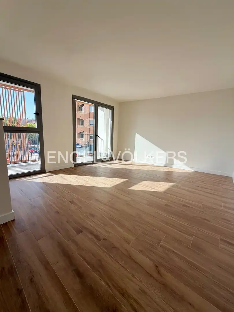 Living room of Flat for rent in Valencia  with Air Conditioner, Heating and Private garden