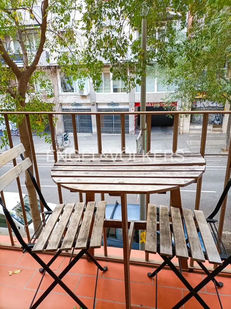 Terraza de Piso de alquiler en Barcelona con Aire acondicionado, Calefacción y Balcón
