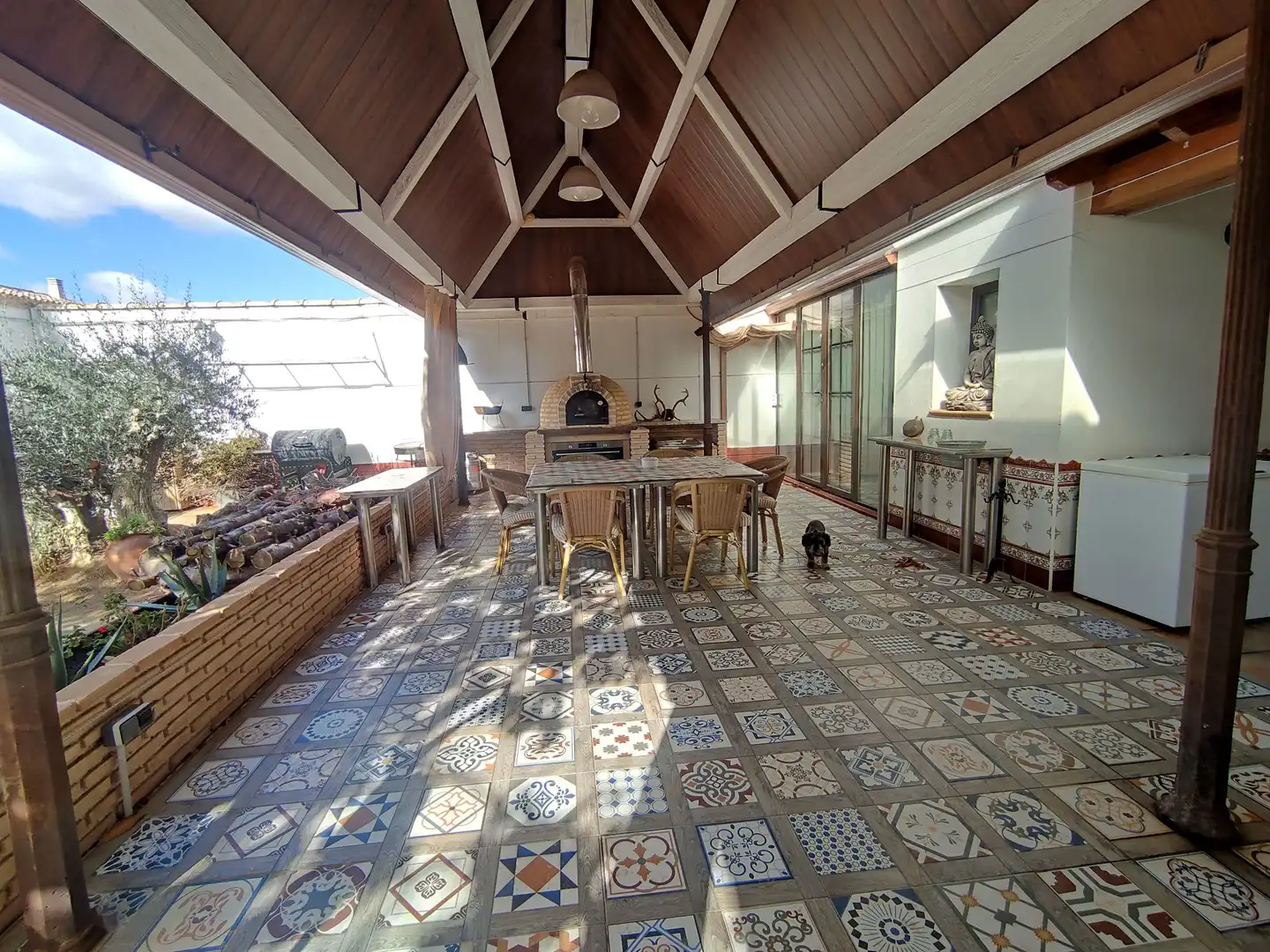 Terraza de Casa o chalet en venta en Pedro Muñoz con Aire acondicionado, Calefacción y Jardín privado